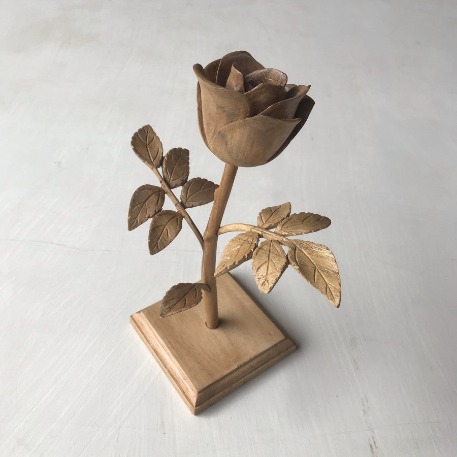 Rose Flower Table Wood Art Display Second