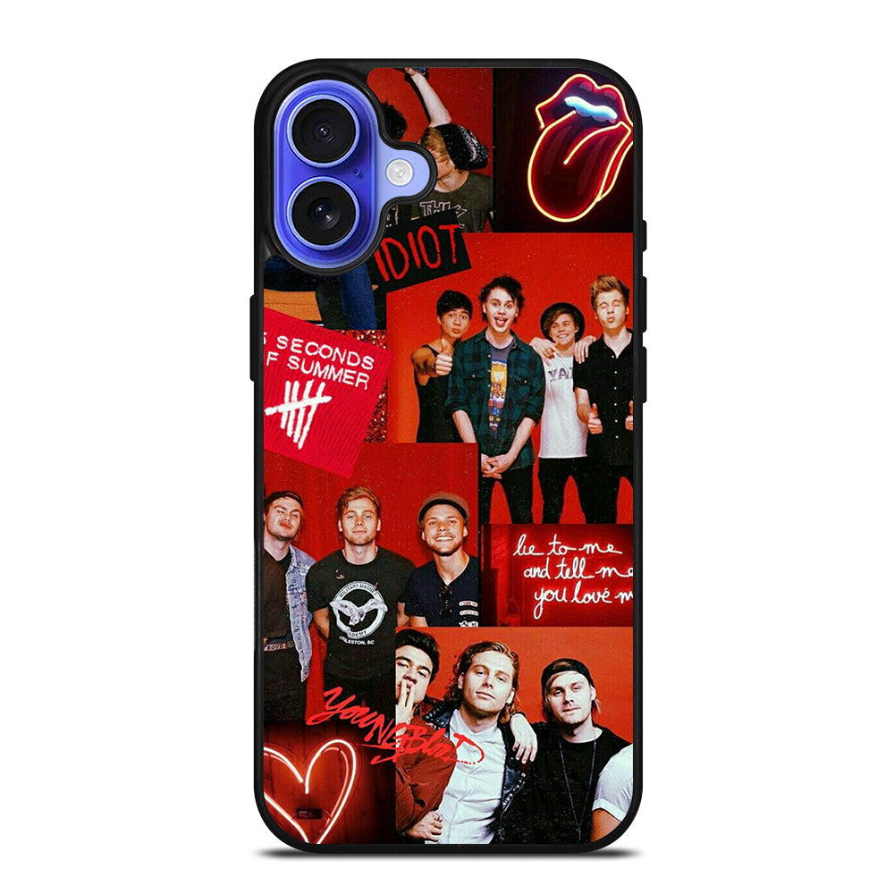 5 SECONDS OF SUMMER BAND 2 iPhone 16 Case Cover