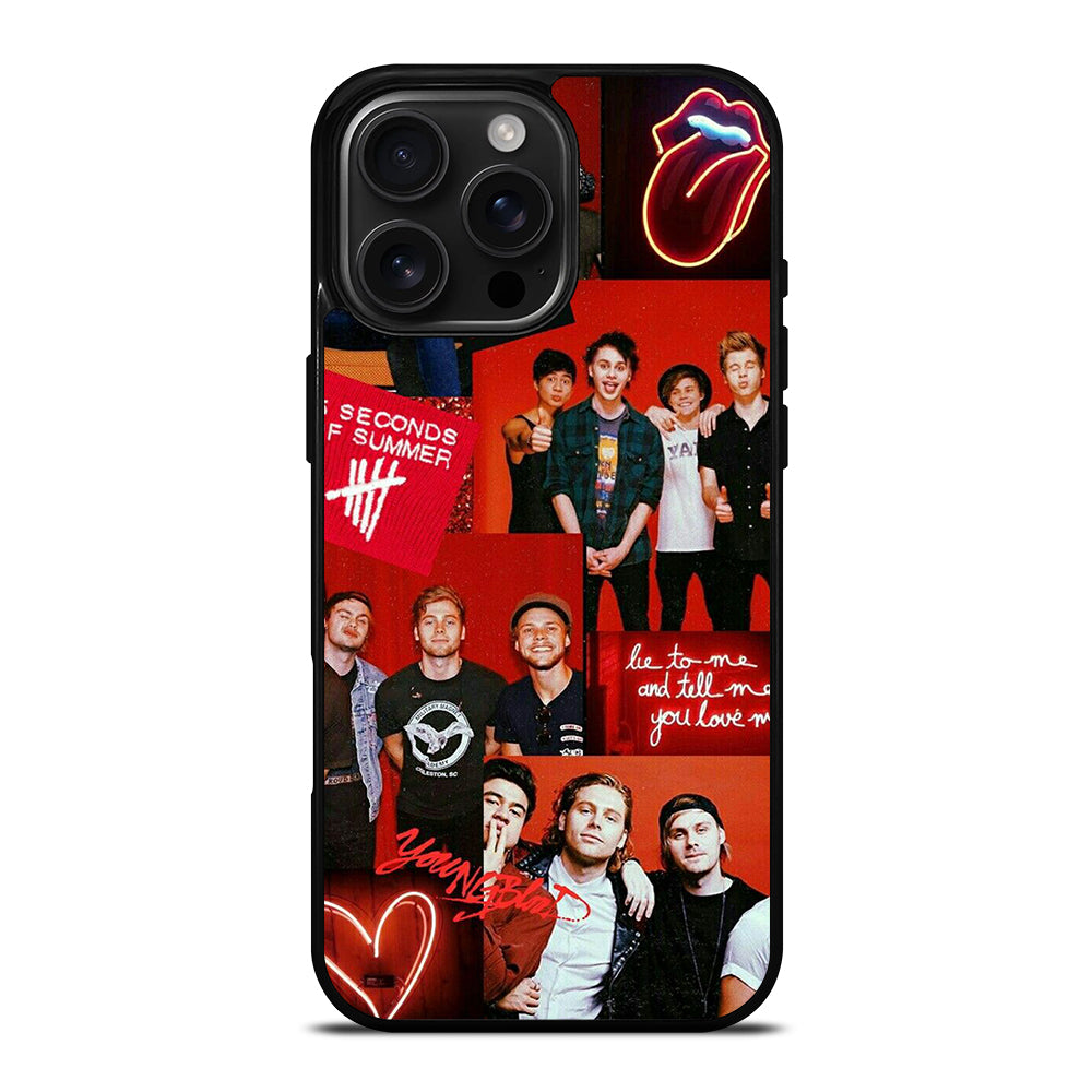 5 SECONDS OF SUMMER BAND 2 iPhone 16 Pro Max Case Cover