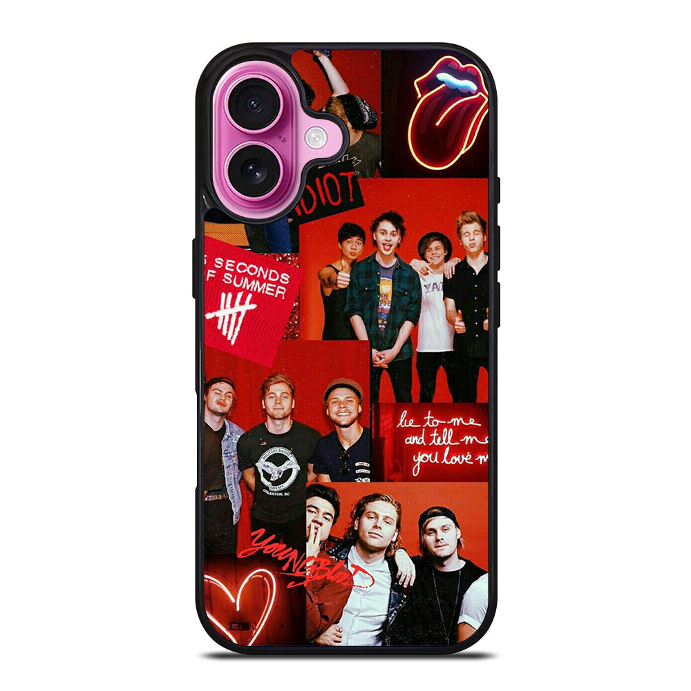 5 SECONDS OF SUMMER BAND 2 iPhone 16 Plus Case Cover