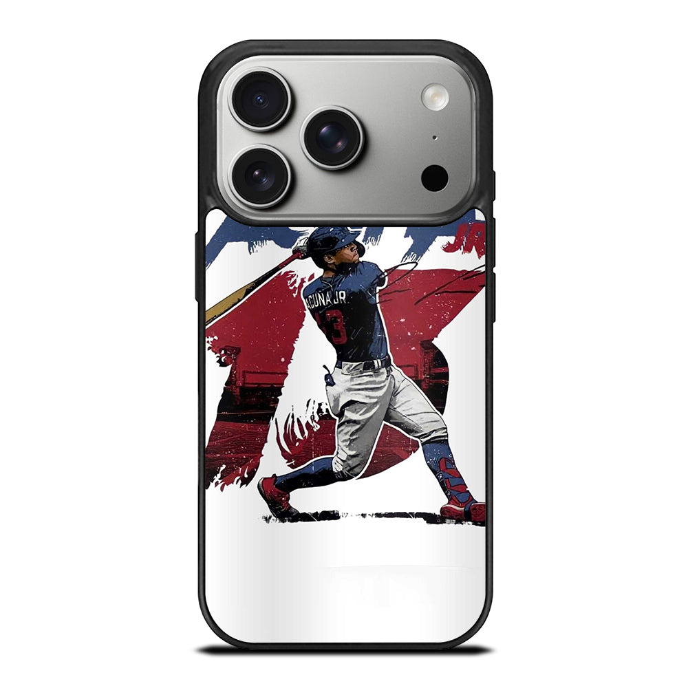 ACUNA JR ATLANTA BRAVES BASEBALL 13 iPhone 17 Pro Case Cover