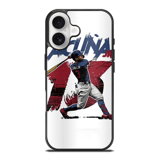 ACUNA JR ATLANTA BRAVES BASEBALL 13 iPhone 17 Case Cover