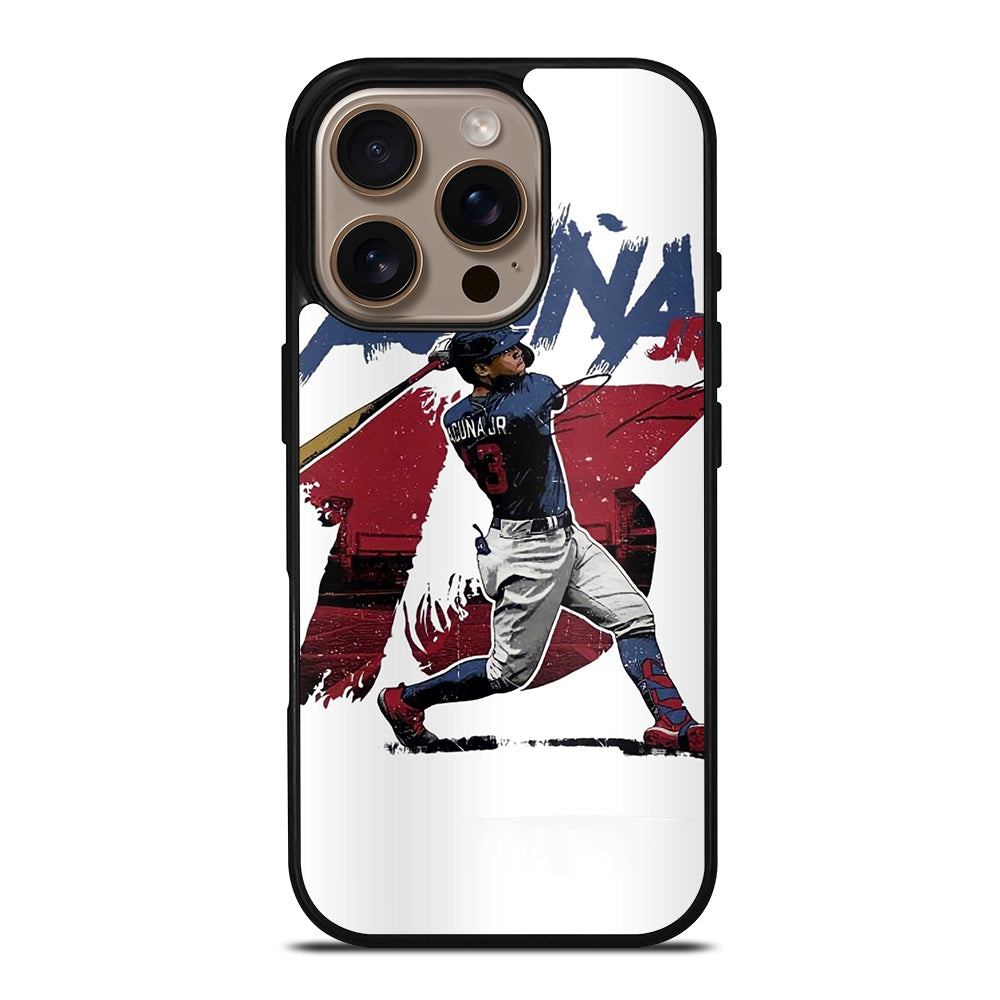 ACUNA JR ATLANTA BRAVES BASEBALL 13 iPhone 16 Pro Case Cover