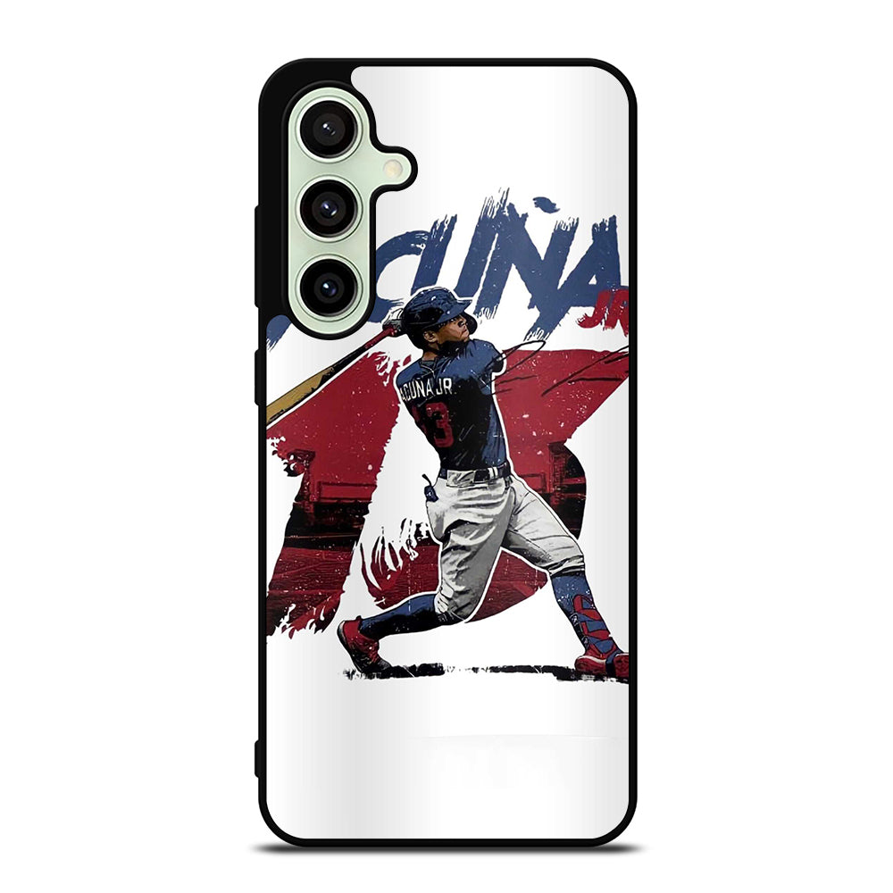 ACUNA JR ATLANTA BRAVES BASEBALL 13 Samsung Galaxy S24 FE Case Cover
