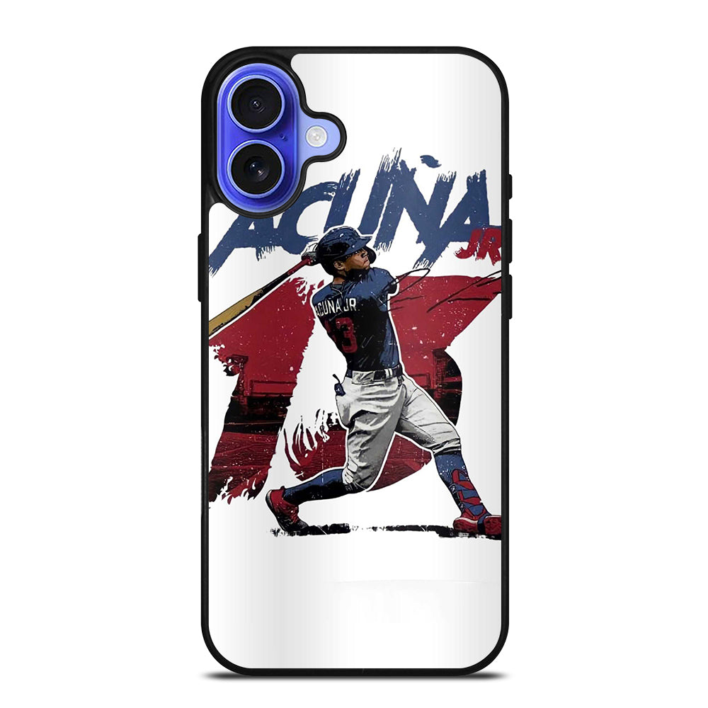 ACUNA JR ATLANTA BRAVES BASEBALL 13 iPhone 16 Case Cover