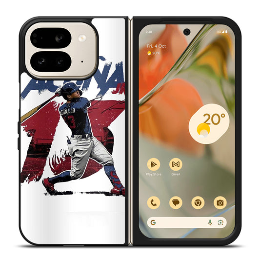 ACUNA JR ATLANTA BRAVES BASEBALL 13 Google Pixel 9 Pro Fold Case Cover