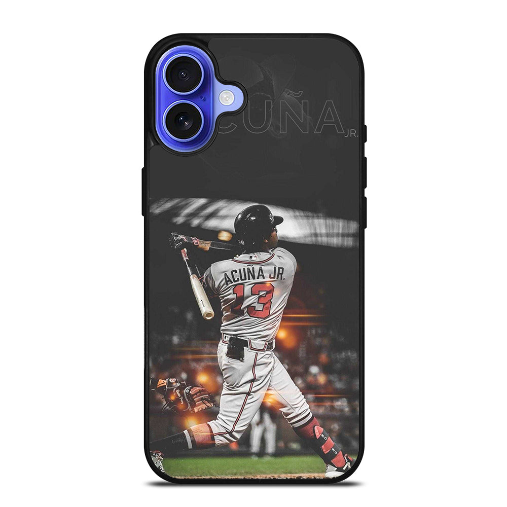 ACUNA JR ATLANTA BRAVES PLAYER iPhone 16 Case Cover