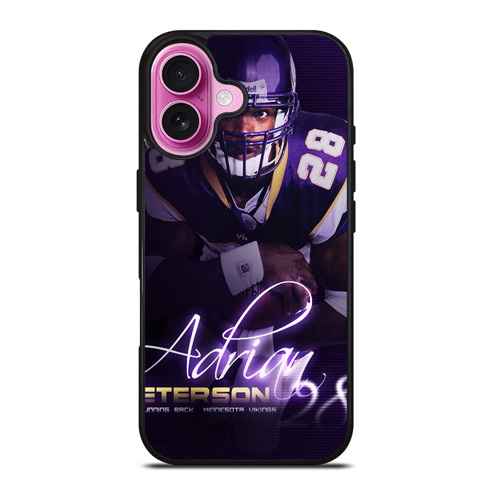 ADRIAN PETERSON NFL SIGNATURE iPhone 16 Plus Case Cover