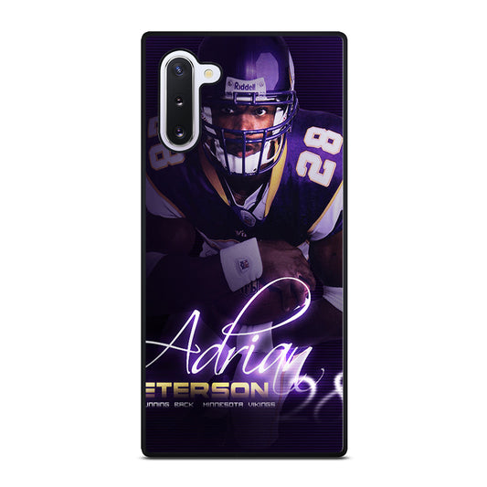 ADRIAN PETERSON NFL SIGNATURE Samsung Galaxy Note 10 Case Cover