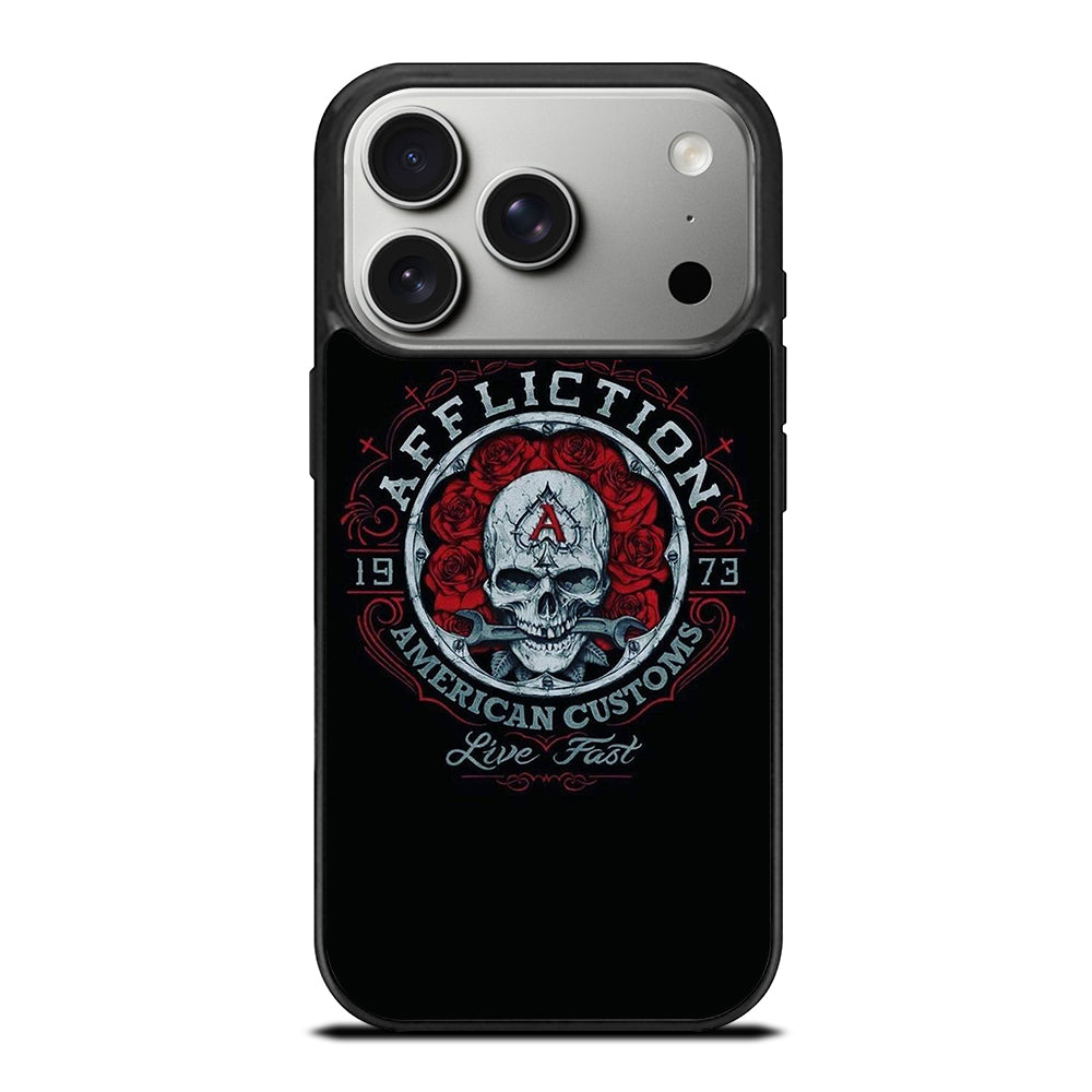 AFFLICTION LOGO SKULL iPhone 17 Pro Case Cover