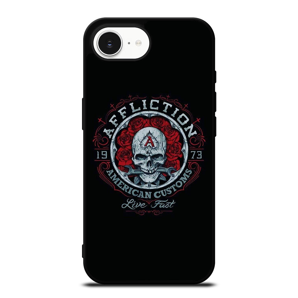 AFFLICTION LOGO SKULL iPhone 16e Case Cover