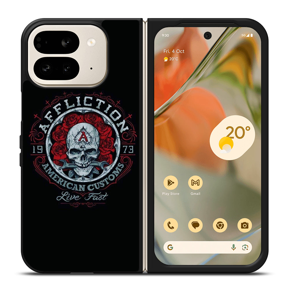 AFFLICTION LOGO SKULL Google Pixel 9 Pro Fold Case Cover