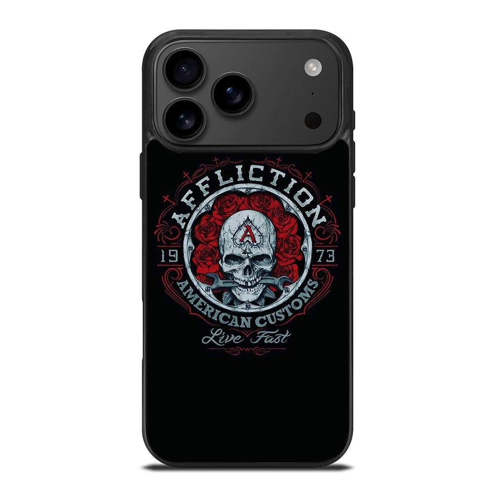 AFFLICTION LOGO SKULL iPhone 17 Pro Max Case Cover
