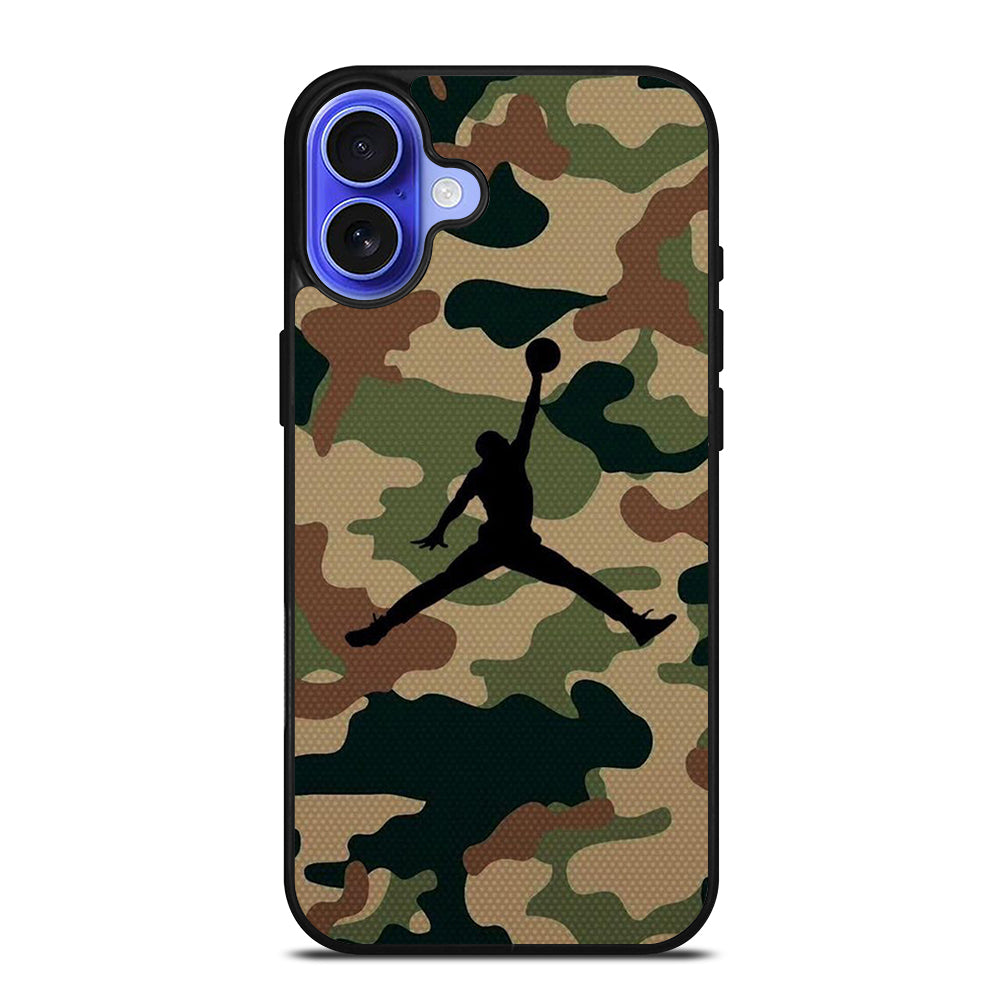 AIR JORDAN CAMO LOGO 2 iPhone 16 Case Cover