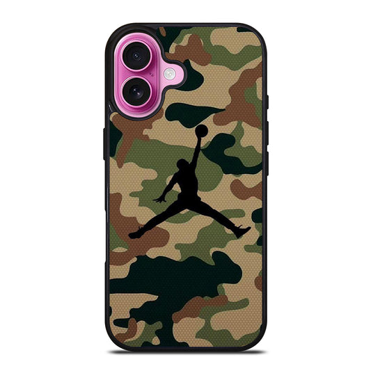 AIR JORDAN CAMO LOGO 2 iPhone 16 Plus Case Cover