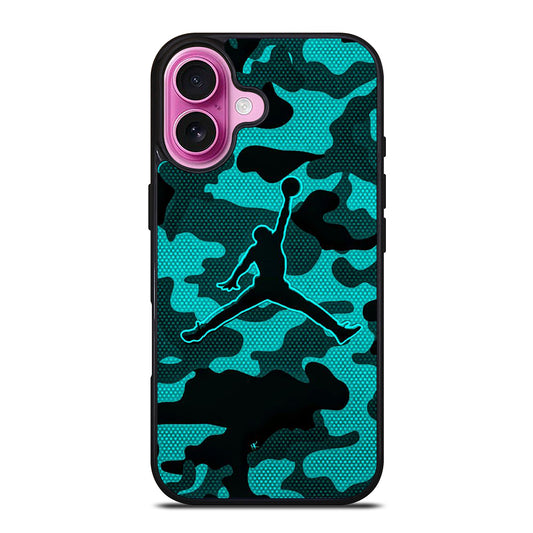 AIR JORDAN CAMO LOGO iPhone 16 Plus Case Cover