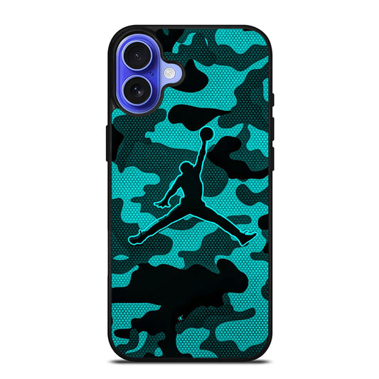 AIR JORDAN CAMO LOGO iPhone 16 Case Cover