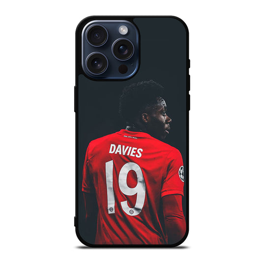 ALPHONSO DAVIES CANADA SOCCER TEAM 19 iPhone 15 Pro Max Case Cover