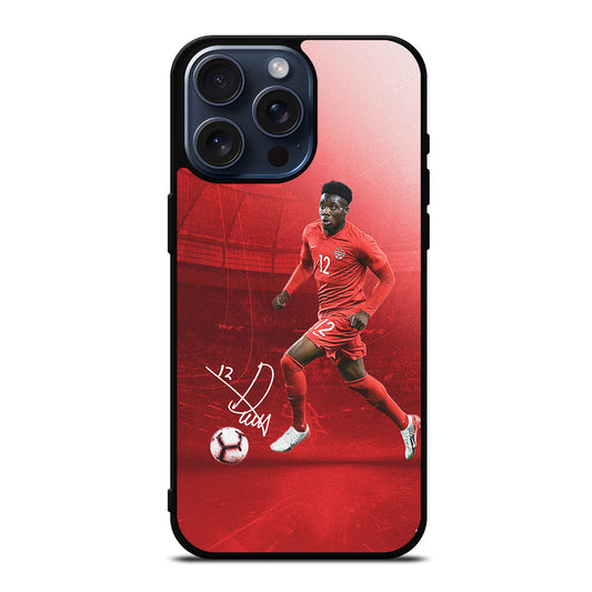 ALPHONSO DAVIES CANADA SOCCER TEAM SIGNATURE iPhone 15 Pro Max Case Cover