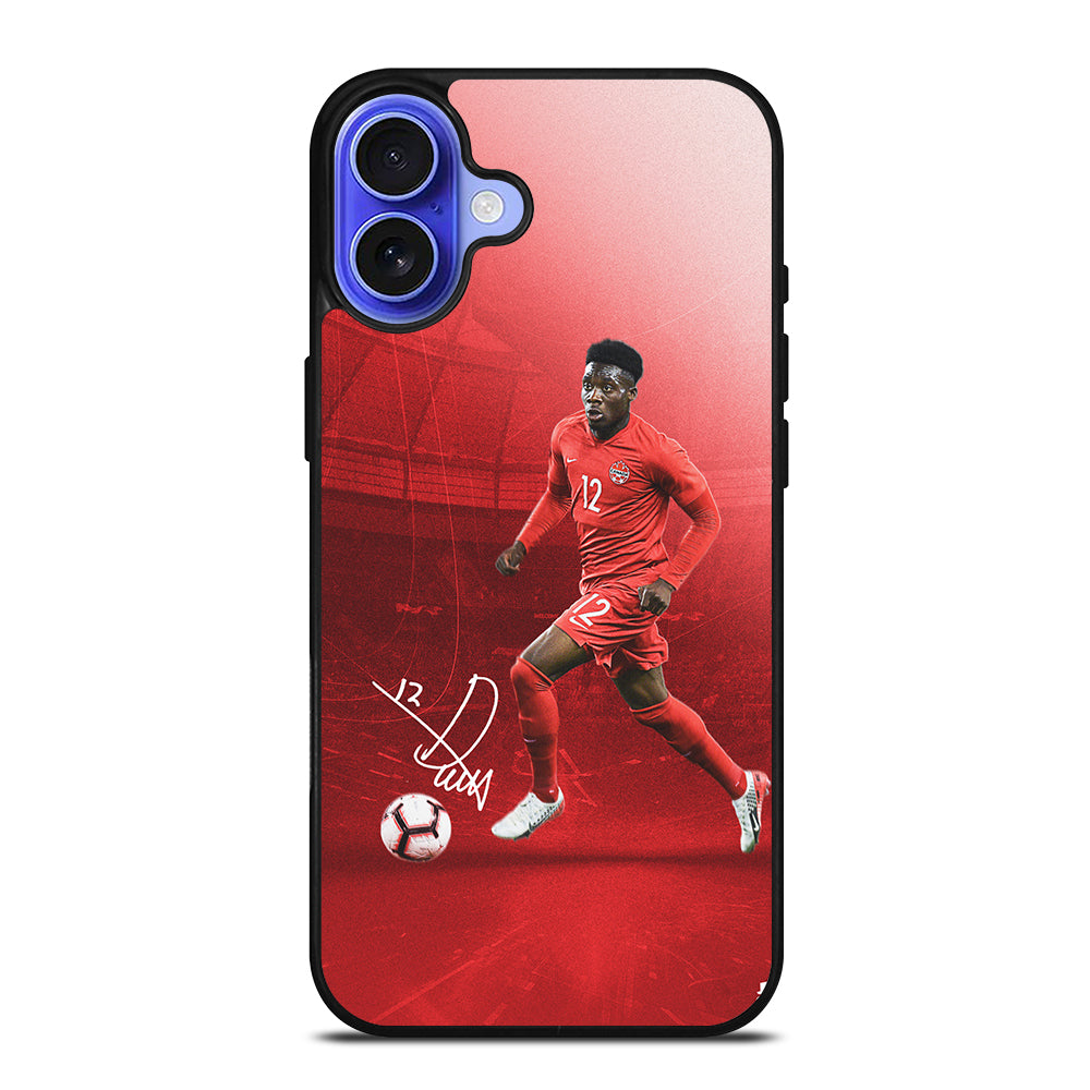 ALPHONSO DAVIES CANADA SOCCER TEAM SIGNATURE iPhone 16 Case Cover