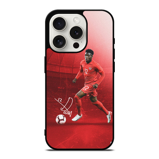 ALPHONSO DAVIES CANADA SOCCER TEAM SIGNATURE iPhone 15 Pro Case Cover