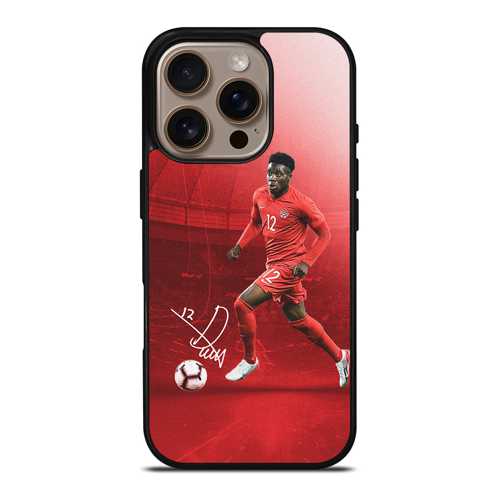 ALPHONSO DAVIES CANADA SOCCER TEAM SIGNATURE iPhone 16 Pro Case Cover