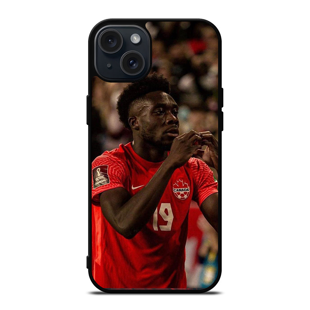 ALPHONSO DAVIES CANADA SOCCER TEAM iPhone 15 Plus Case Cover