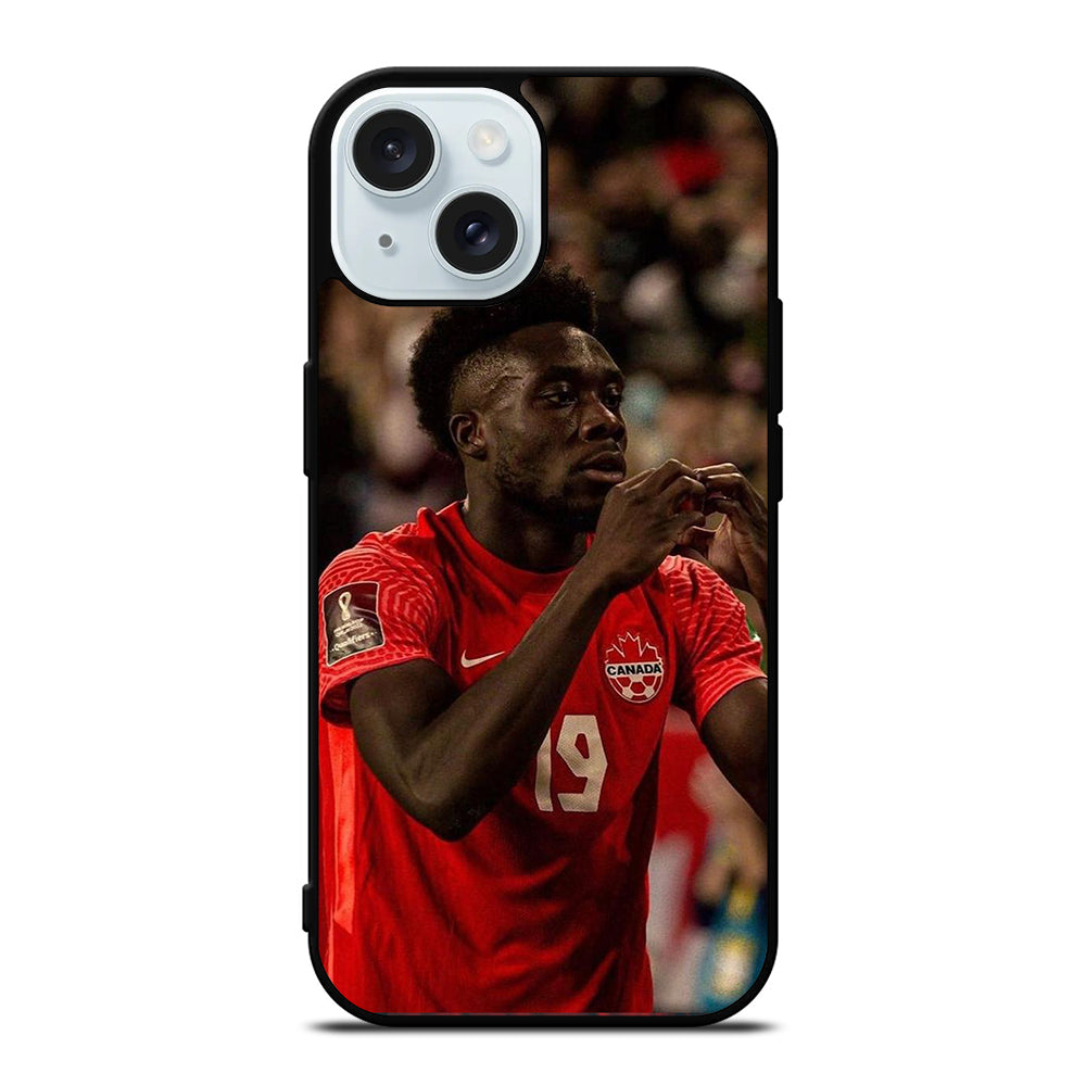 ALPHONSO DAVIES CANADA SOCCER TEAM iPhone 15 Case Cover