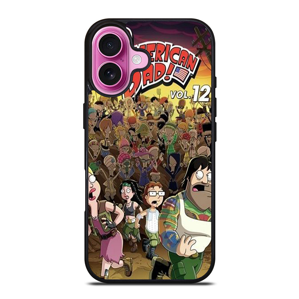 AMERICAN DAD CHARACTER iPhone 16 Plus Case Cover