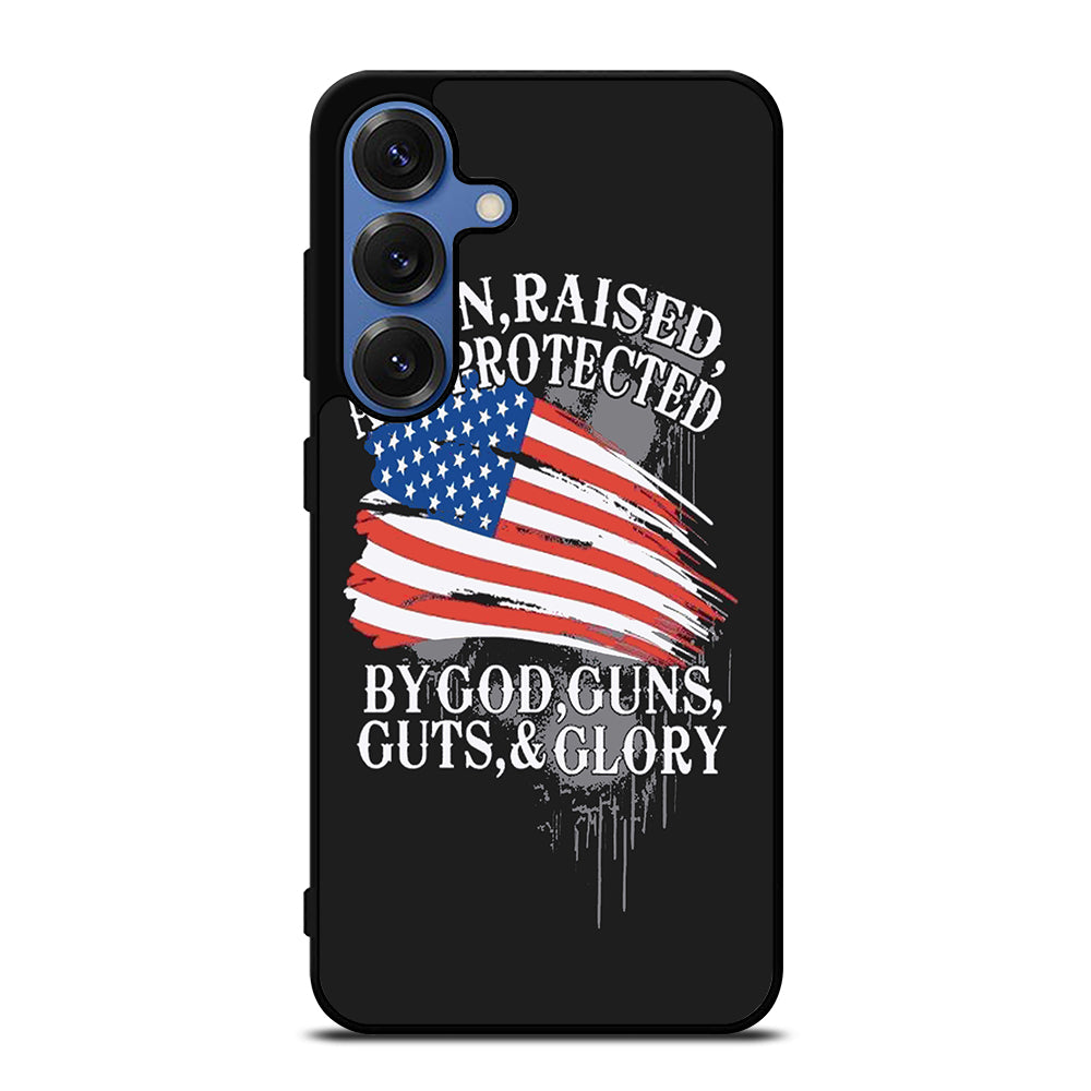 AMERICAN FLAG QUOTE Samsung Galaxy S25 Case Cover
