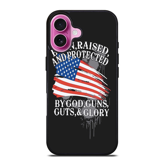 AMERICAN FLAG QUOTE iPhone 16 Plus Case Cover