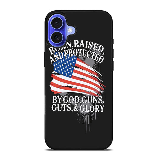 AMERICAN FLAG QUOTE iPhone 16 Case Cover