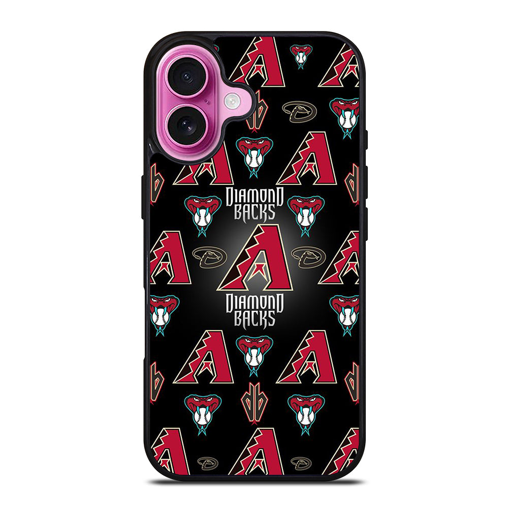 ARIZONA DIAMONDBACKS PATTERN LOGO iPhone 16 Plus Case Cover