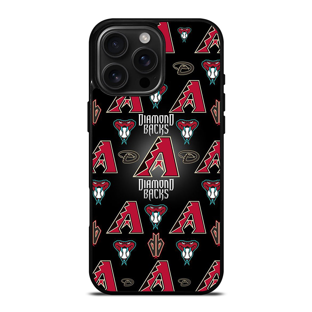 ARIZONA DIAMONDBACKS PATTERN LOGO iPhone 16 Pro Max Case Cover