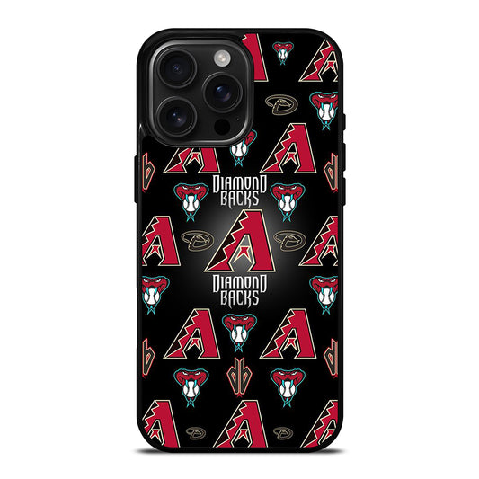 ARIZONA DIAMONDBACKS PATTERN LOGO iPhone 16 Pro Max Case Cover
