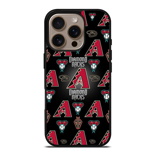 ARIZONA DIAMONDBACKS PATTERN LOGO iPhone 16 Pro Case Cover