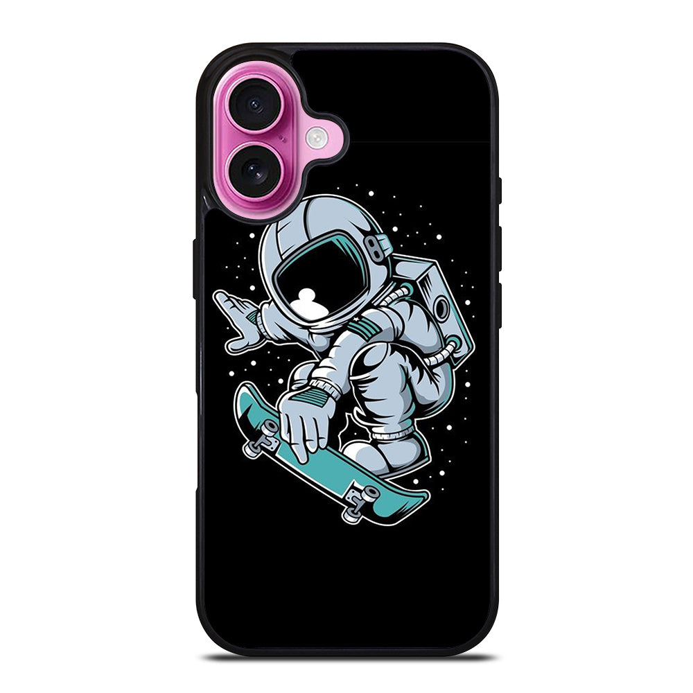 ASTRONAUT SKATEBOARDER ART iPhone 16 Plus Case Cover