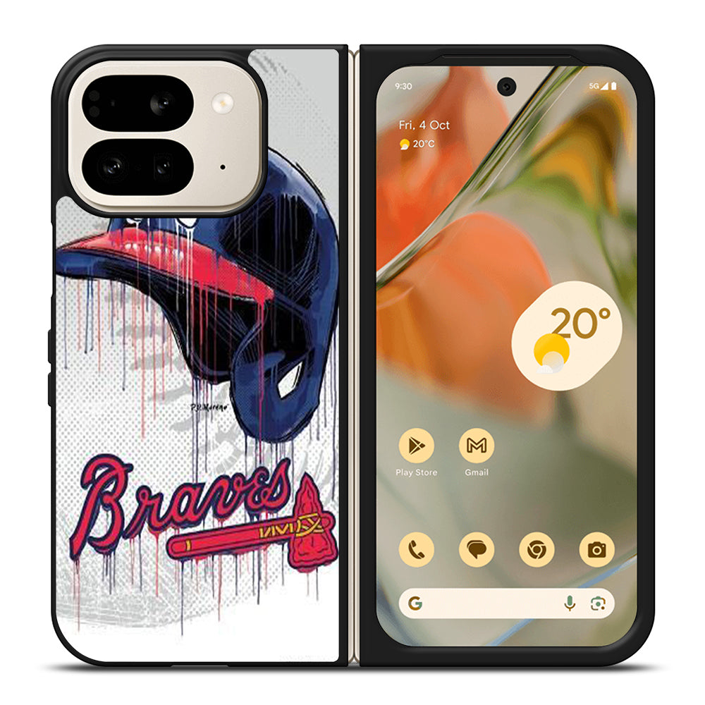 ATLANTA BRAVES HELMET Google Pixel 9 Pro Fold Case Cover