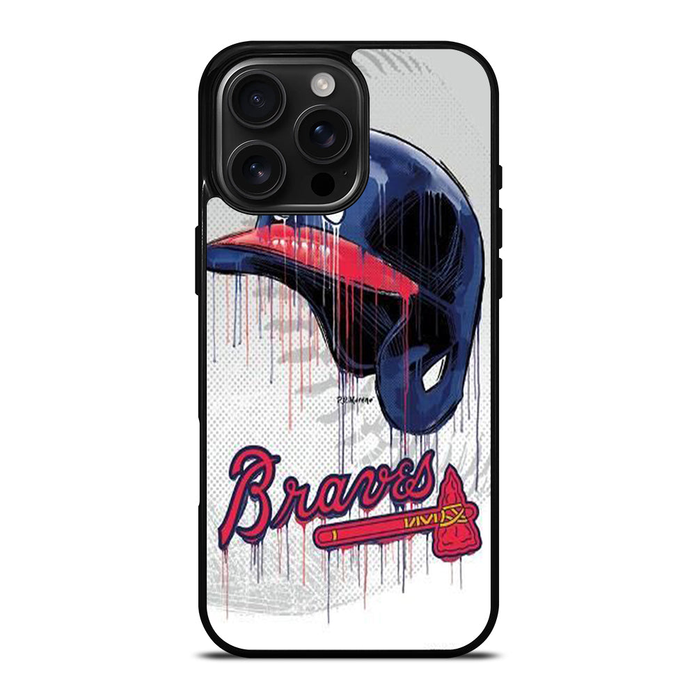 ATLANTA BRAVES HELMET iPhone 16 Pro Max Case Cover