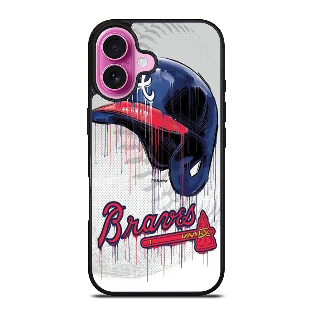 ATLANTA BRAVES HELMET iPhone 16 Plus Case Cover