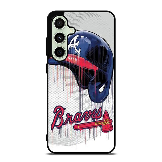 ATLANTA BRAVES HELMET Samsung Galaxy S24 FE Case Cover