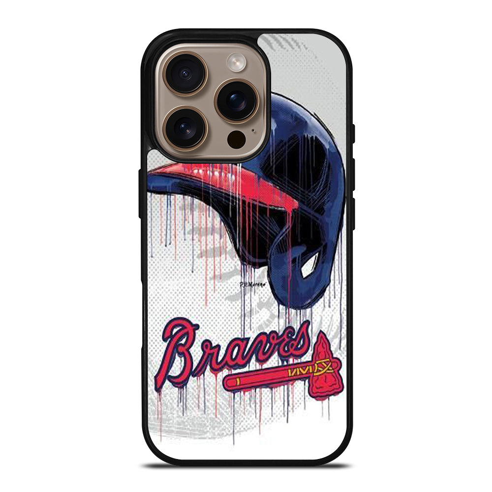 ATLANTA BRAVES HELMET iPhone 16 Pro Case Cover