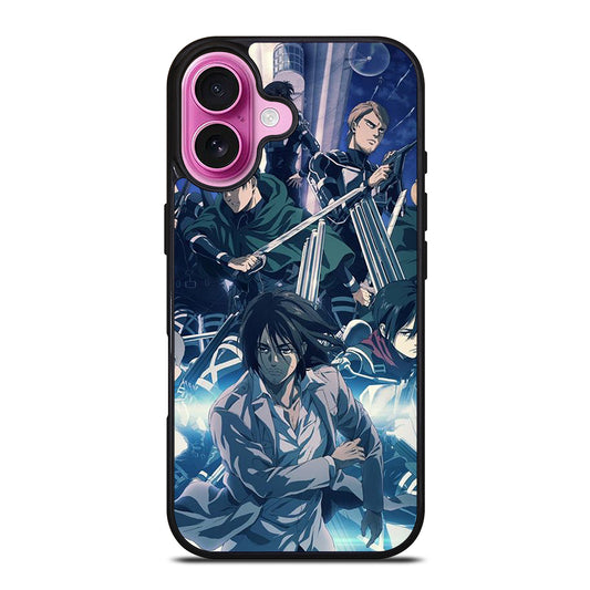 ATTACK ON TITAN ANIME CHARACTER 2 iPhone 16 Plus Case Cover