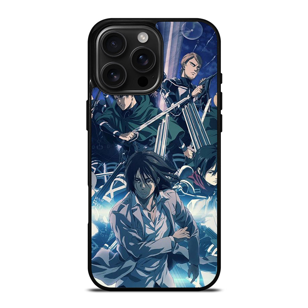 ATTACK ON TITAN ANIME CHARACTER 2 iPhone 16 Pro Max Case Cover
