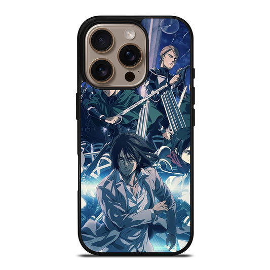 ATTACK ON TITAN ANIME CHARACTER 2 iPhone 16 Pro Case Cover