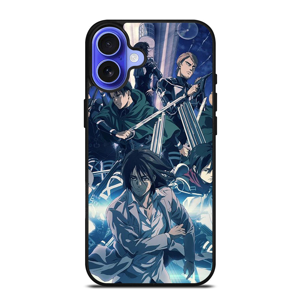 ATTACK ON TITAN ANIME CHARACTER 2 iPhone 16 Case Cover