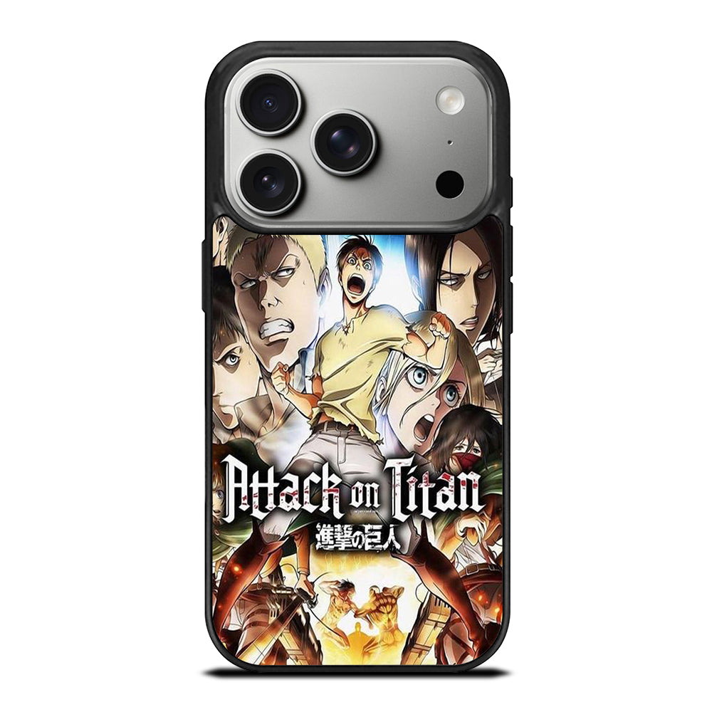 ATTACK ON TITAN CHARACTER ANIME SERIES iPhone 17 Pro Case Cover