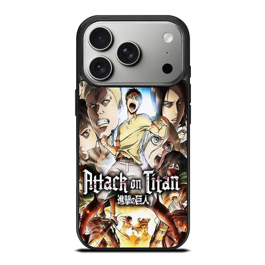 ATTACK ON TITAN CHARACTER ANIME SERIES iPhone 17 Pro Case Cover