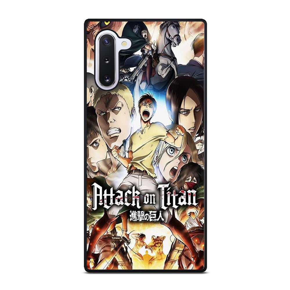 ATTACK ON TITAN CHARACTER ANIME SERIES Samsung Galaxy Note 10 Case Cover