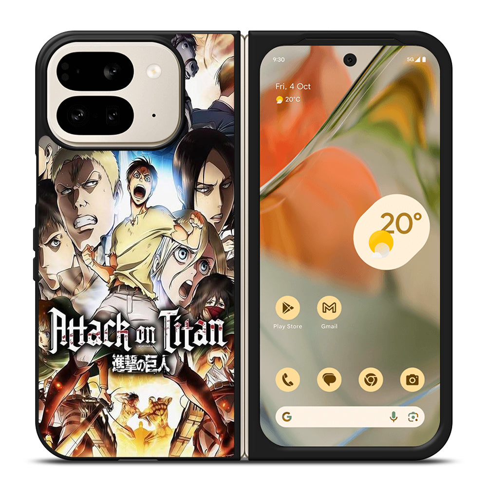 ATTACK ON TITAN CHARACTER ANIME SERIES Google Pixel 9 Pro Fold Case Cover